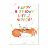 Beige GREETING CARD: Little Nipper!