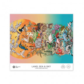Rosy Brown DOUBLE-SIDED 300pc PUZZLE: Land, Sea & Sky