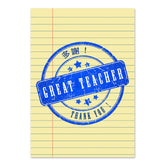 Pale Goldenrod GREETING CARD: Thank You, Teacher!