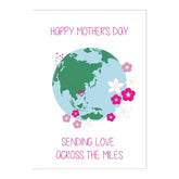 Light Blue GREETING CARD:MOTHER'S DAY: Sending Love Across the Miles