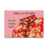 Tan GREETING CARD: Mothers Are Like Buttons