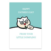 Sky Blue GREETING CARD: Happy Father's Day! - Dumpling