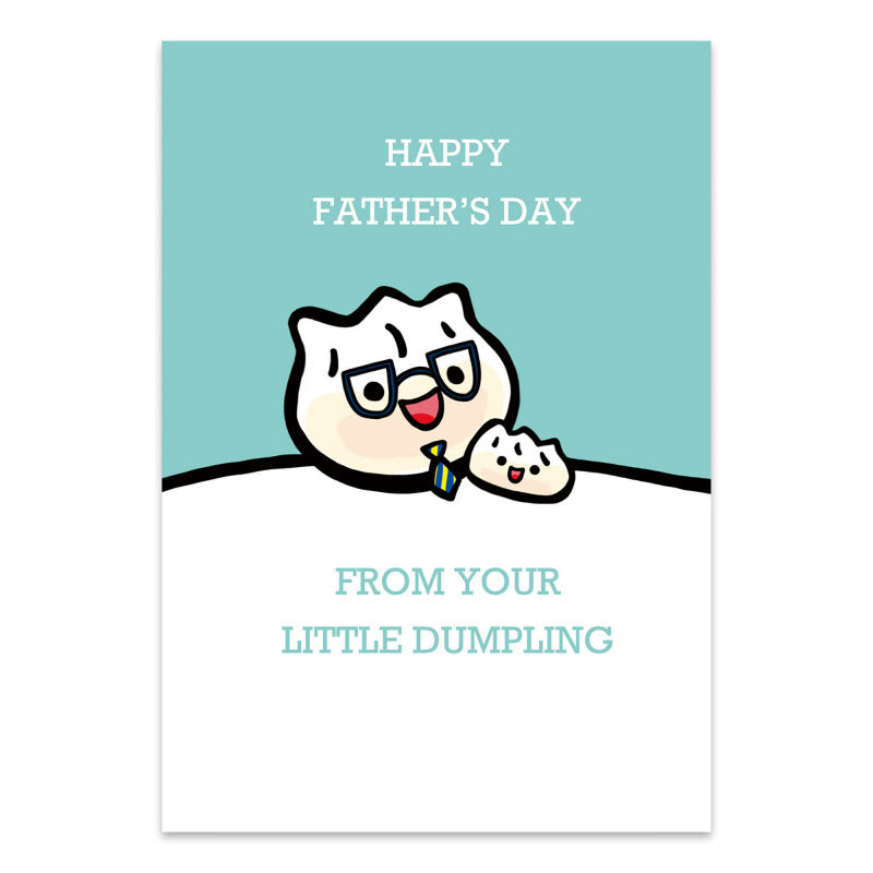 Sky Blue GREETING CARD: Happy Father's Day! - Dumpling