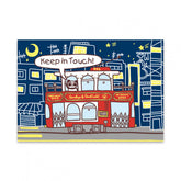 Midnight Blue GREETING CARD: Goodbye and Good Luck - Leaving Tram