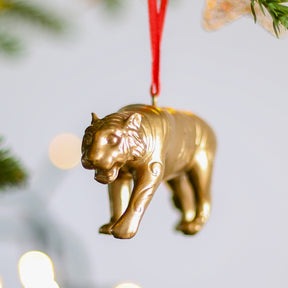 ZODIAC HANGING DECORATION: Gold Tiger